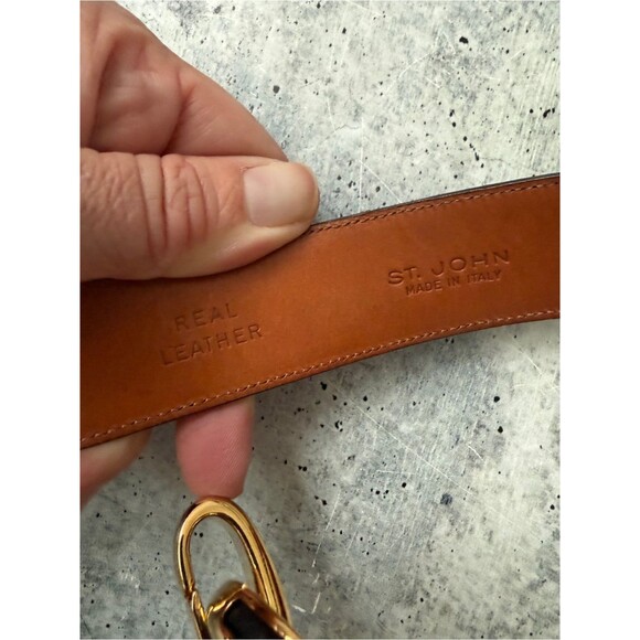 St. John Leather Horse-Bit Vintage Belt main image 6